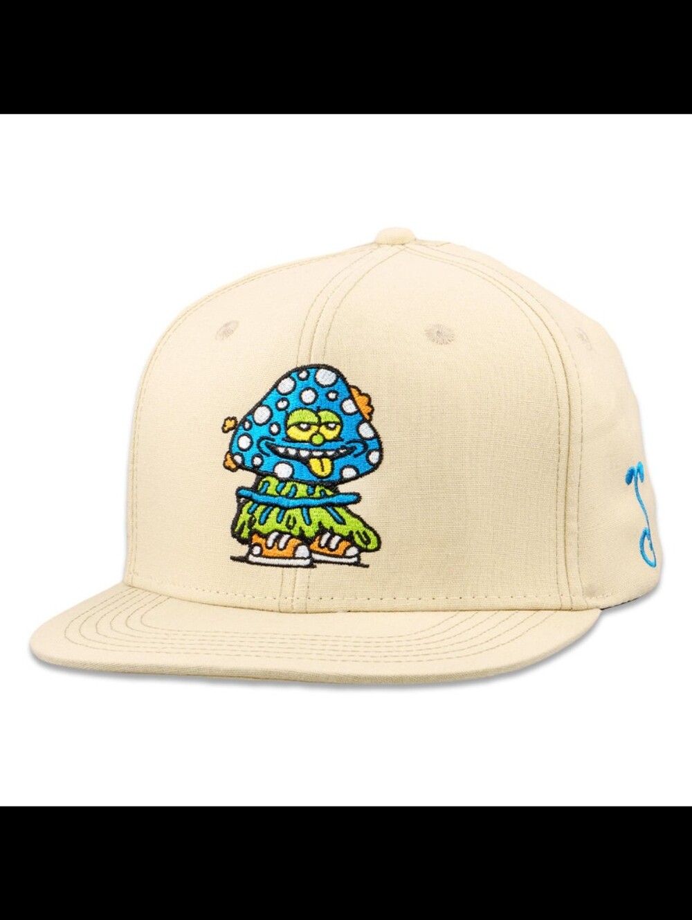 Grassroots California x Killer Acid Mushroom Tan Snapback Hat (Limited Edition)